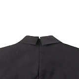 SUPER WHOLESALE | Shirt Collar Long Dress with Tie