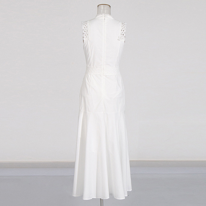 SUPER WHOLESALE | Chiffon  Sleeveless Long Dress