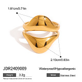 SUPER WHOLESALE | Stainless Steel 18k Plated  Sea Theme Rings