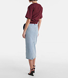 SUPER WHOLESALE | Midi Skirt with 3d Rose