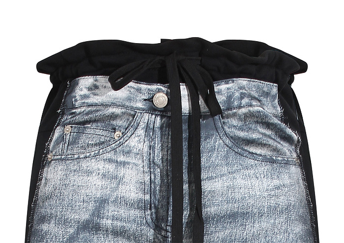 SUPER WHOLESALE | Patchwork Self-tie Pants