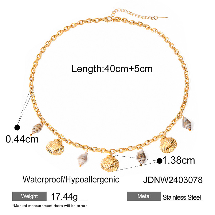 SUPER WHOLESALE | Stainless Steel  Sea Theme Necklace