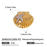 SUPER WHOLESALE | Stainless Steel 18k Plated  Sea Theme Rings