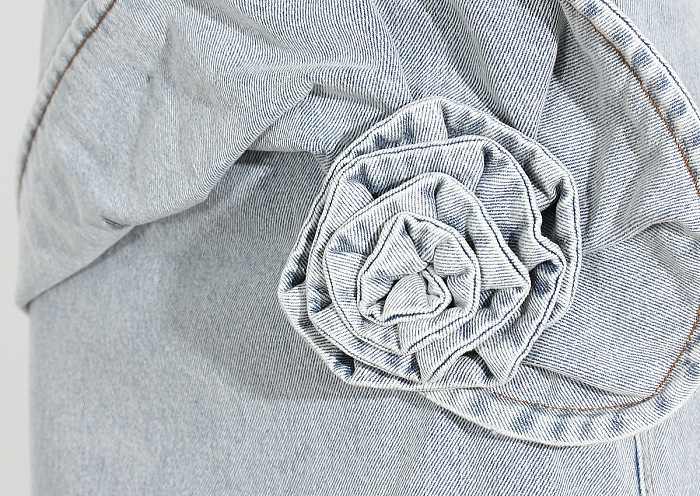 SUPER WHOLESALE | Midi Skirt with 3d Rose