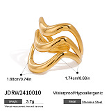 SUPER WHOLESALE | Stainless Steel 18k Plated  Sea Theme Rings