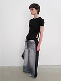 SUPER WHOLESALE | Patchwork Self-tie Pants