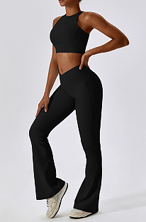 Crew Neck Tank(black)