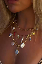 SUPER WHOLESALE | Stainless Steel  Sea Theme Necklace