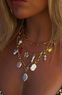 SUPER WHOLESALE | Stainless Steel  Sea Theme Necklace