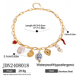 SUPER WHOLESALE | Stainless Steel  Sea Theme Necklace