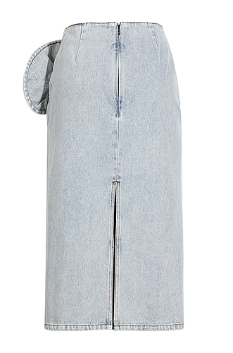 SUPER WHOLESALE | Midi Skirt with 3d Rose