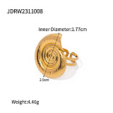 SUPER WHOLESALE | Stainless Steel 18k Plated  Sea Theme Rings