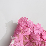 Strapless Flower Patchwork Slim-fit Dress
