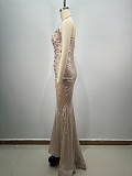 SUPER WHOLESALE |  Elegant Beaded Evening Dress