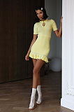 SUPER WHOLESALE |  Front Cut-out Mini Knit Dress