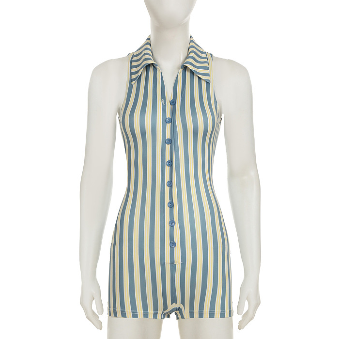 SUPER WHOLESALE | Striped Off-shoulder Romper