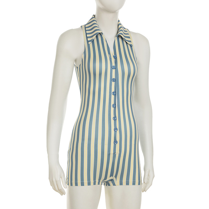 SUPER WHOLESALE | Striped Off-shoulder Romper