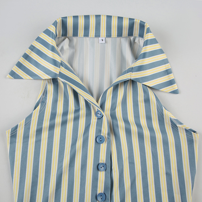 SUPER WHOLESALE | Striped Off-shoulder Romper