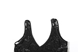 SUPER WHOLESALE | Lace Set with Cropped Tank Top