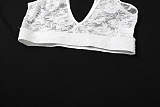 SUPER WHOLESALE | Lace Set with Cropped Tank Top