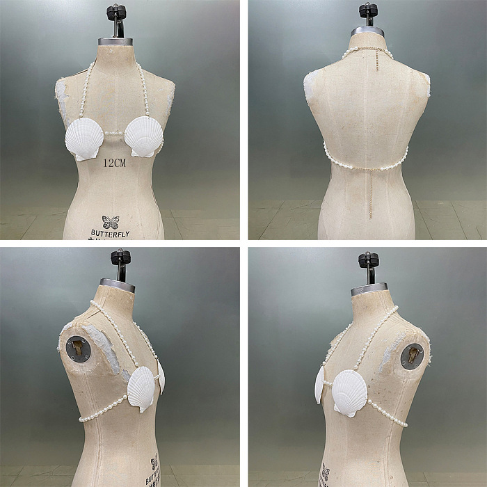 SUPER WHOLESALE | Shell Bikini in White