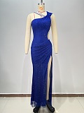SUPER WHOLESALE | One-shoulder Bling Bling Evening Dress
