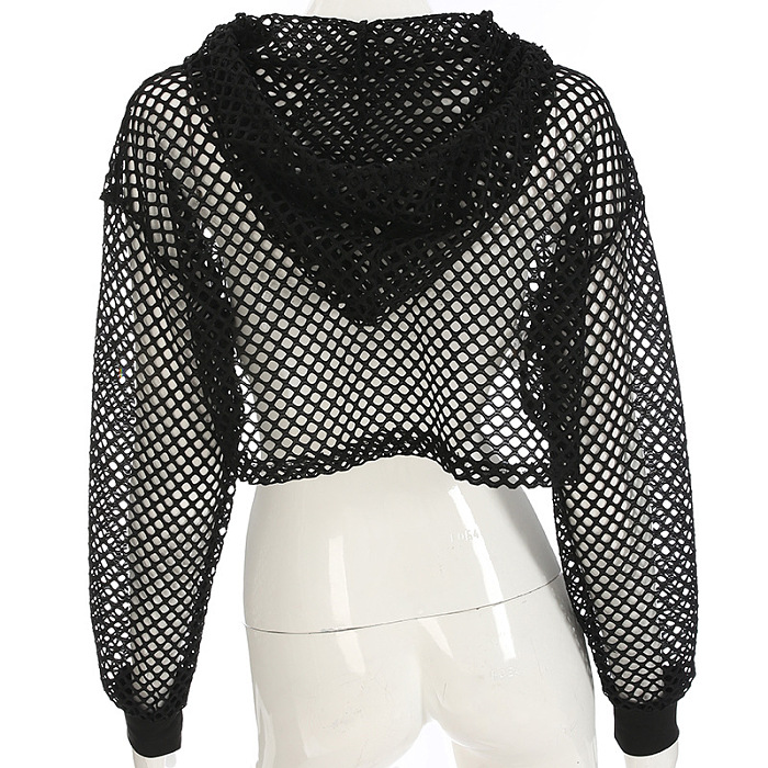SUPER WHOLESALE | Mesh Hoodie Top