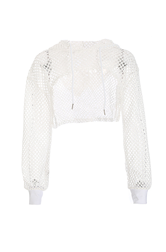 Copy SUPER WHOLESALE | Mesh Hoodie Top
