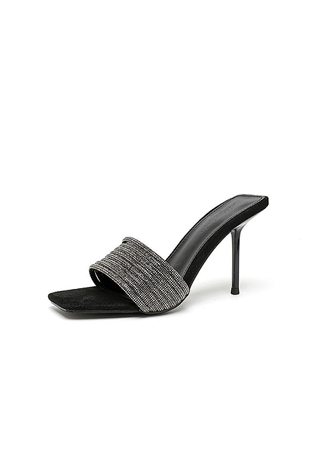 SUPER WHOLESALE | Black Stiletto Mules