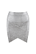 SUPER WHOLESALE | Silver foil skirt