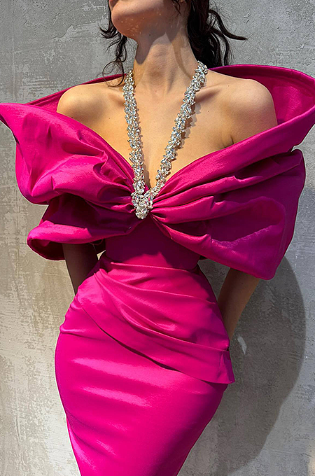 SUPER WHOLESALE | Slim-fit Evening Dress