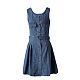 SUPER WHOLESALE | Single Breasted Denim Mini Dress