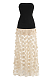 SUPER WHOLESALE | Strapless Polka Dot Tulle Maxi Dress