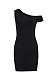 One Shoulder Stretch Mini Dress