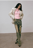 Faux Fur Jacket in Two Tones