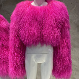 Faux Fur Plus Size Coat