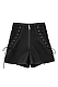 Lace Up Leather Shorts