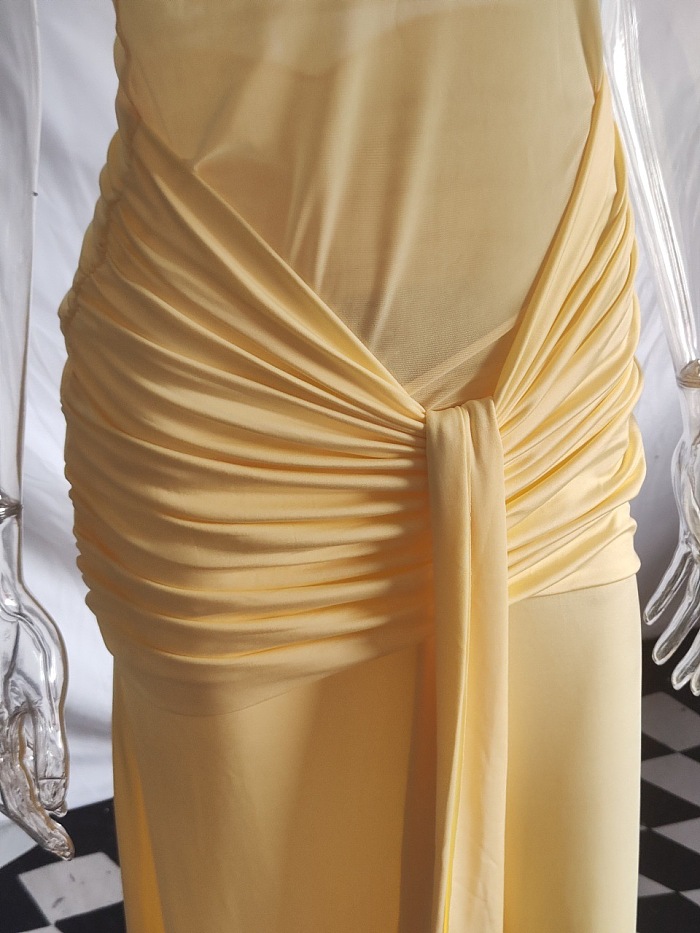 Halter Mesh Dress