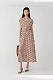 Long Silk Double-Crepe Twill Dress