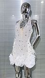 Beaded Halter Mini Dress