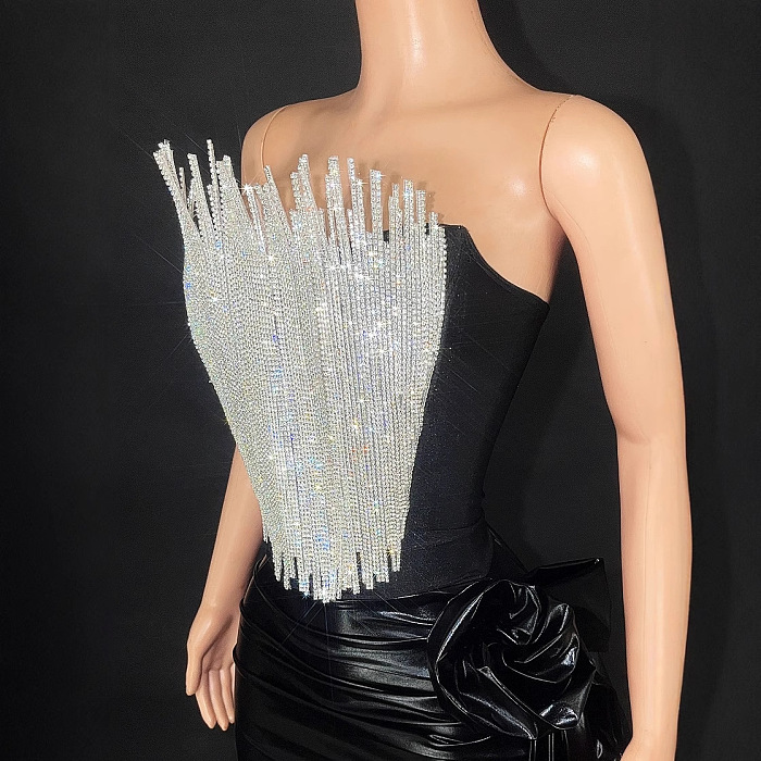 Strapless Evening Mini Dress