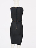 Front Cut-out Sleeveless Mini Dress
