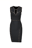 Front Cut-out Sleeveless Mini Dress