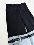 Denim Patchwork Pants