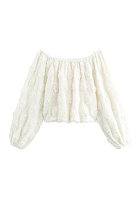 Floral Lantern Sleeves Top