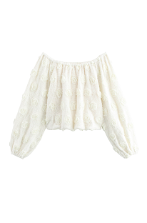 Floral Lantern Sleeves Top