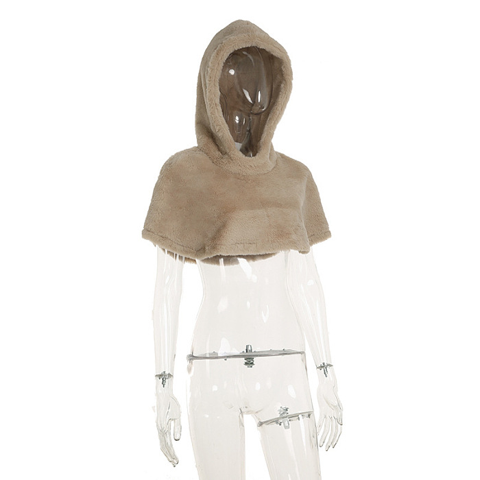 Fur Hoodie Cape