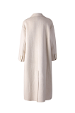 Woolen Double-breasted Long Coat
