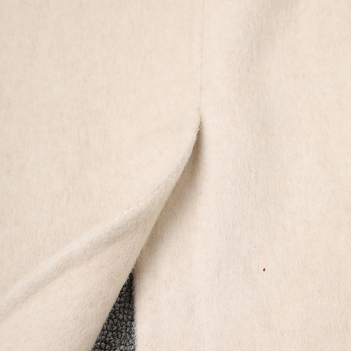Woolen Double-breasted Long Coat