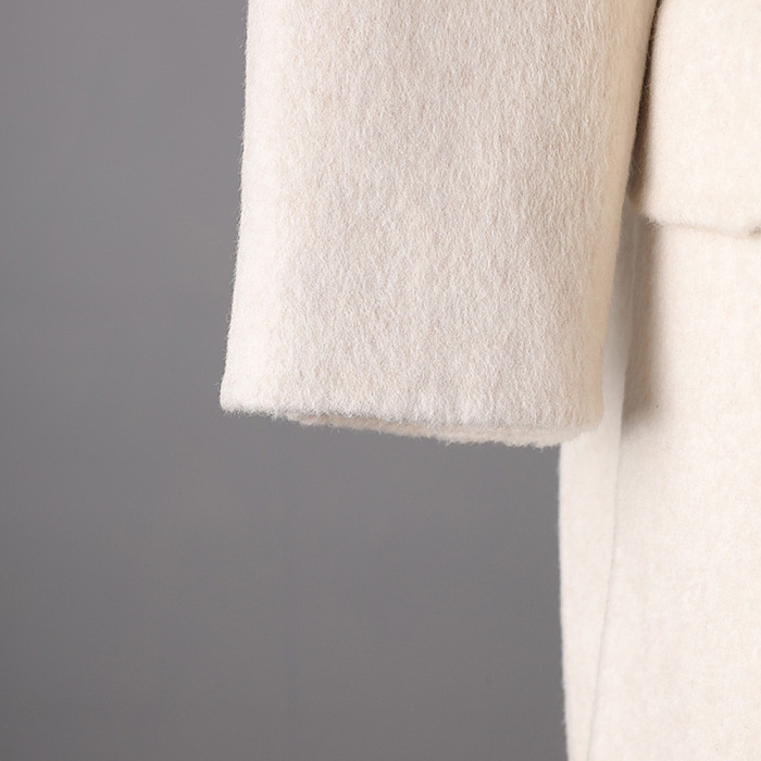 Woolen Double-breasted Long Coat